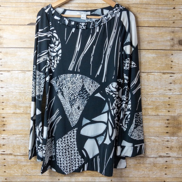 White House Black Market Tops - White House Black Market Blouse Abstract